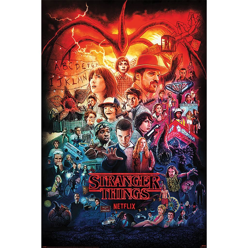 Merchandising Stranger Things: Pyramid - Seasons Montage (Poster Maxi 61X91,5 Cm)
