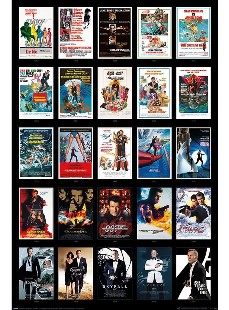 Merchandising James Bond 007: Pyramid - 25 Films (Maxi Poster 61X91,5Cm)