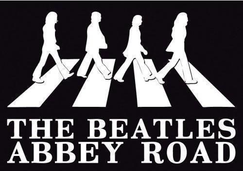 Merchandising Beatles (The): Abbey Road Crossing Silhouette (Cartolina)