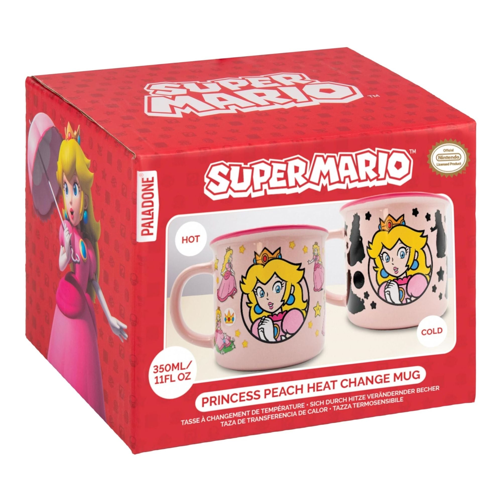 Merchandising Nintendo: Paladone - Super Mario - Princess Peach Heat Change Mug (Tazza Termosensibile)