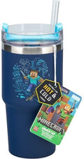 Merchandising Minecraft: Paladone (Bicchiere Con Cannuccia)