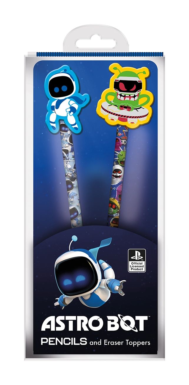Merchandising Playstation: Pyramid - Astro Bot (Pencil & Erasers / Set Matite)