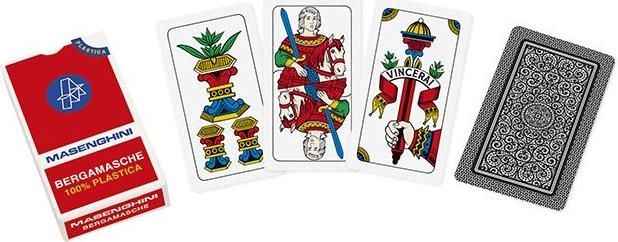 Merchandising Masenghini: Carte Da Gioco Bergamasche 54 Plastica