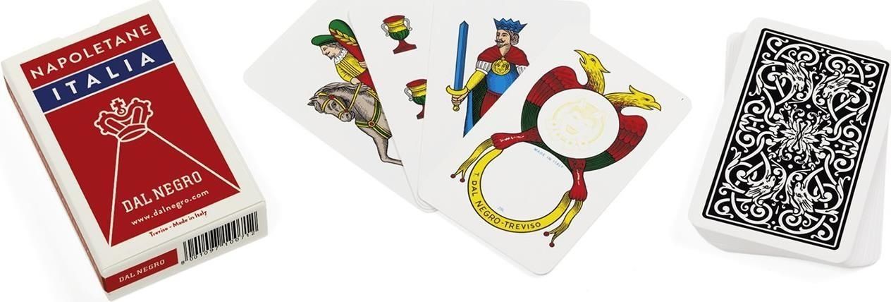 Merchandising Dal Negro: Carte Da Gioco Napoletane Italia Scatola Rosso