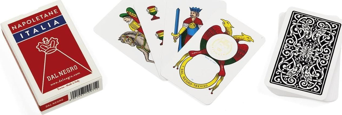 Merchandising Dal Negro: Carte Da Gioco Napoletane Italia Scatola Rosso