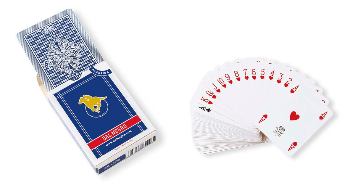 Merchandising Dal Negro: Carte Da Gioco Poker S.Siro A1 Blu Plastica