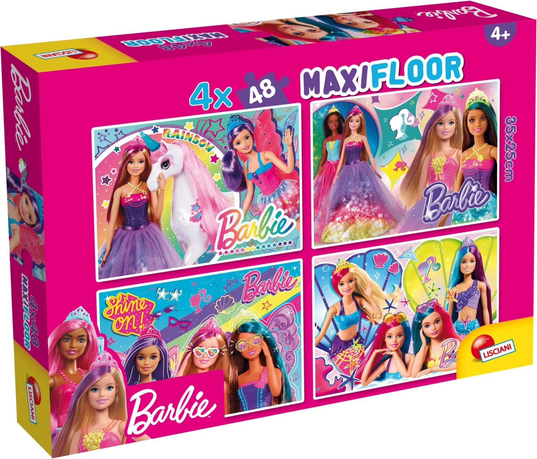 Merchandising Barbie: Lisciani - Puzzle Maxifloor 4 X 48