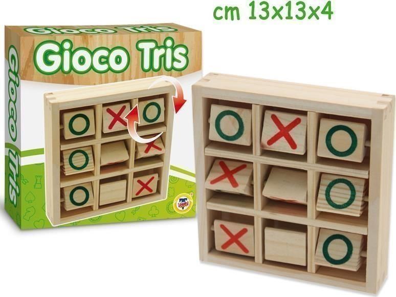 Merchandising Teorema: Fatto Di Legno - Gioco Tris Da Viaggio 12X12X3 Cm