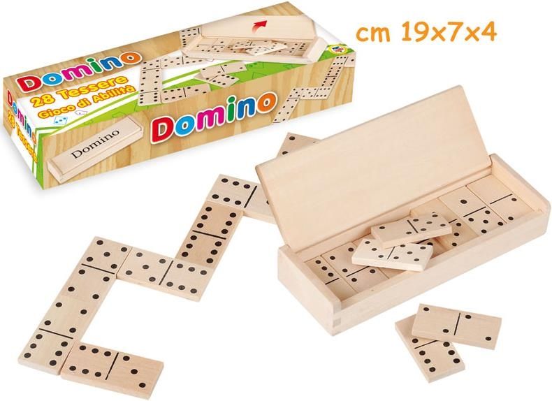 Merchandising Teorema: Domino In Legno Apribile 28 Tessere