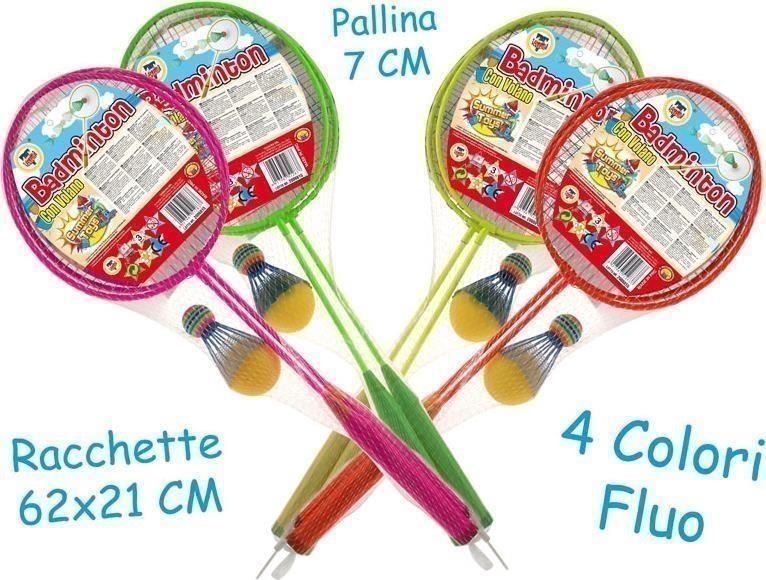 Merchandising Teorema: Teo's - Racchette Badminton Con Volano E Pallina In Spugna (Colori Assortiti)