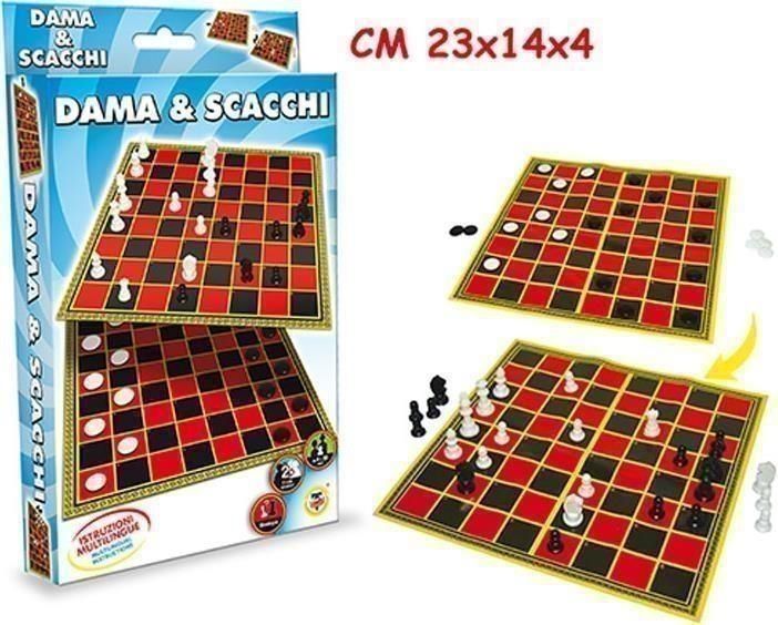 Merchandising Teorema: Giochi In Scatola Serie Gioco Dama & Sacchi Versione Travel