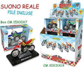 Merchandising Teorema: Metal Kids - Moto Cross In Metallo C/Suono 12 Pz