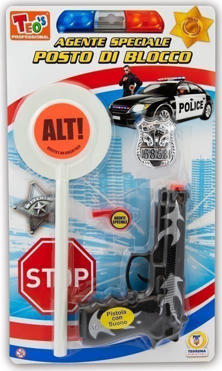 Merchandising Teorema: Teo's - Set Agente Speciale Con Paletta E Pistola