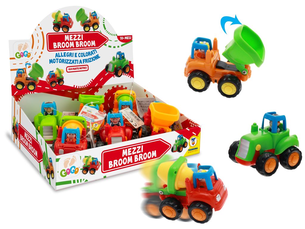 Merchandising Teorema: Prima Infanzia Gogo - Mezzi Brum Brum Trattori A Frizione