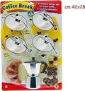 Merchandising Teorema: Grande Chef - Set Caffe' Con Caffettiera E Tazzine