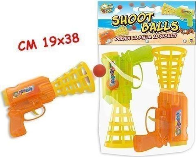 Merchandising Teorema: Teo's - Sshoot Balls - Blister 2 Pistole Canestro Con Pallina