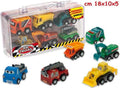 Merchandising Teorema: Mini Trucks 6 Pz A Retrocarica 2 Mdl. Ass.