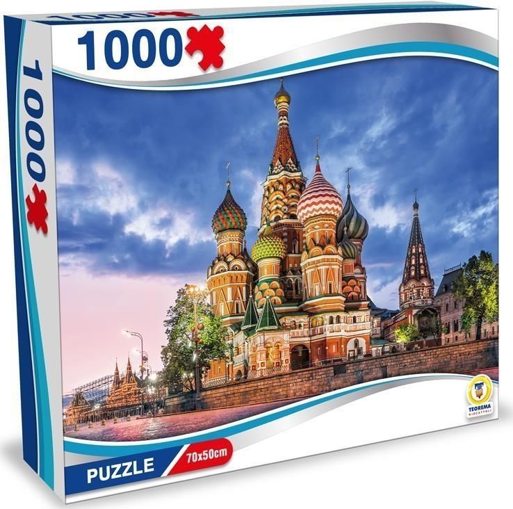 Merchandising Teorema: Puzzle Cremlino Mosca 1000 Pz 70X50Cm - Box