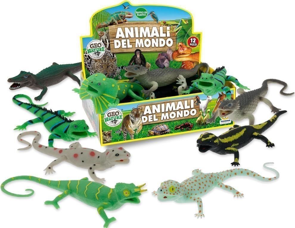 Merchandising Teorema: Geo Nature - Rettili Soffici 12 Pz