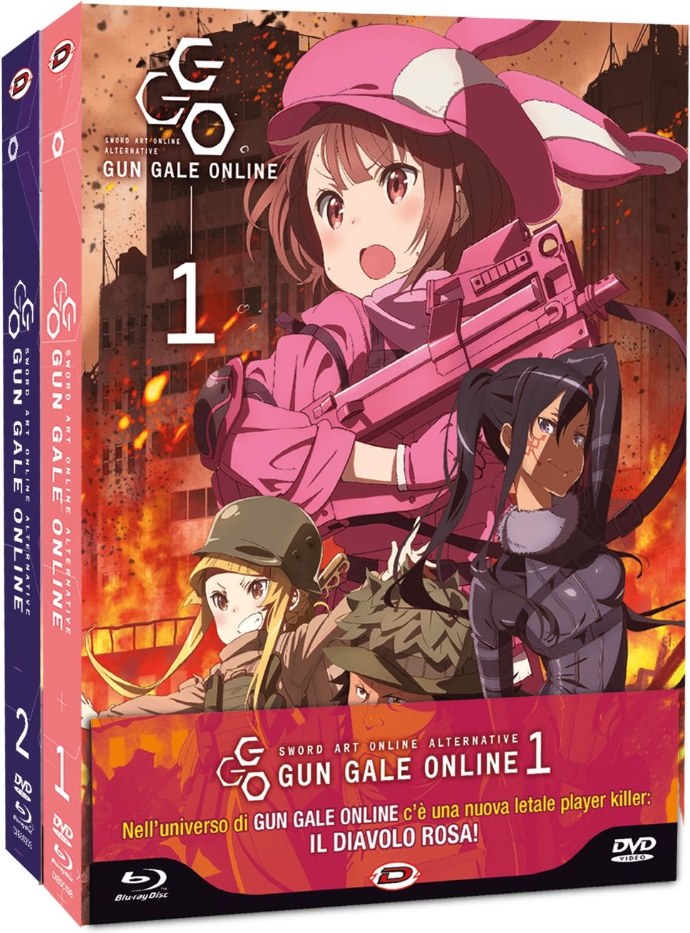 Blu-Ray Sword Art Online Alternative Gun Gale Online Bundle #01-02 (Eps 01-12) (Blu-Ray+Dvd) (Ltd)