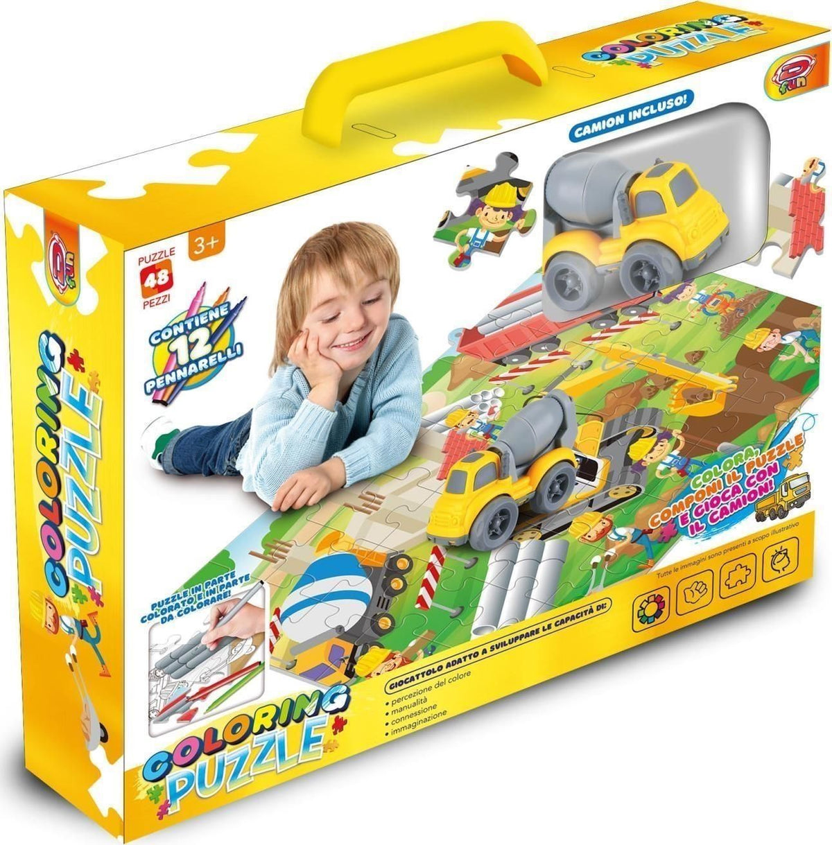 Merchandising Dynit: Coloring Puzzle Mezzi Lavoro