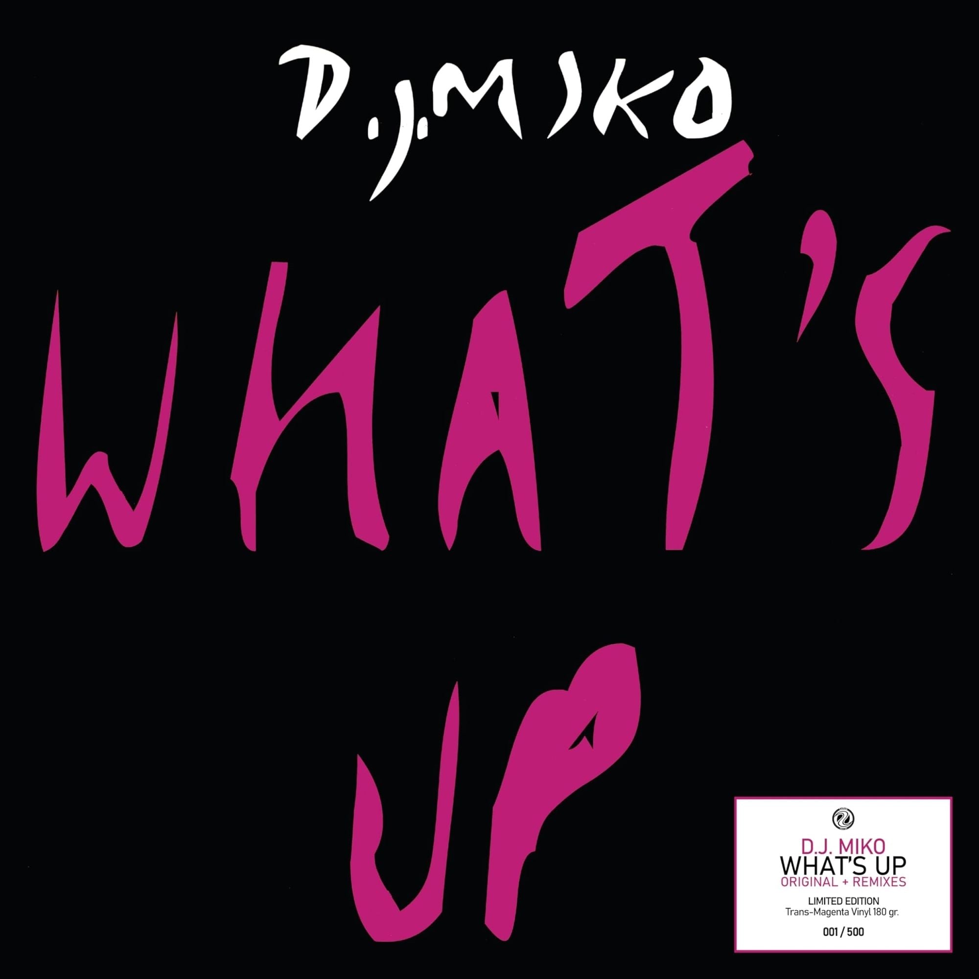 Vinile Dj Miko - What's Up (Lp 180 Gr Magenta Trasparente)