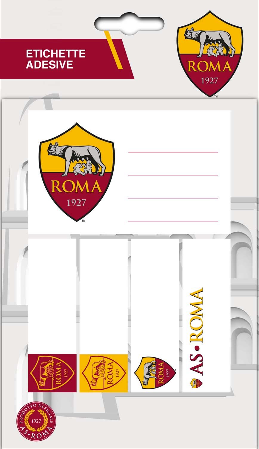 Merchandising Calcio: Imagicom - As Roma Sticky Labels Logo