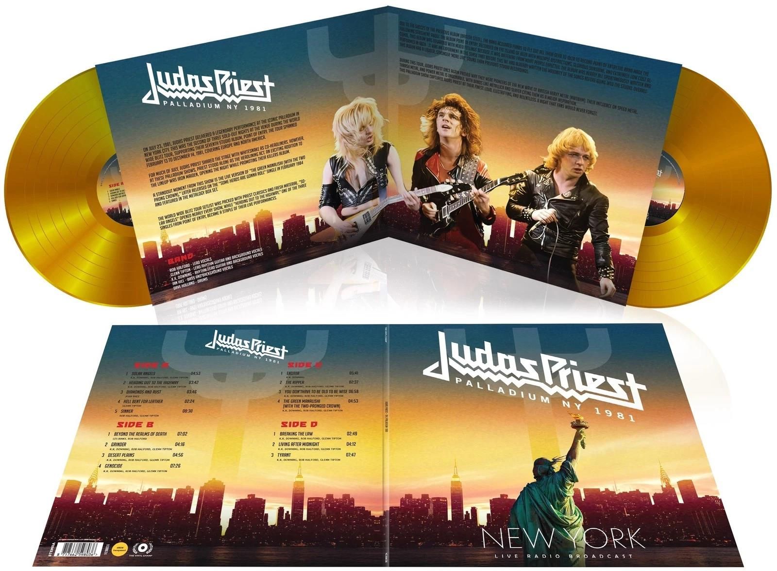 Vinile Judas Priest - Palladium Ny 1981 (2 Lp) (Transparent Yellow Vinyl)