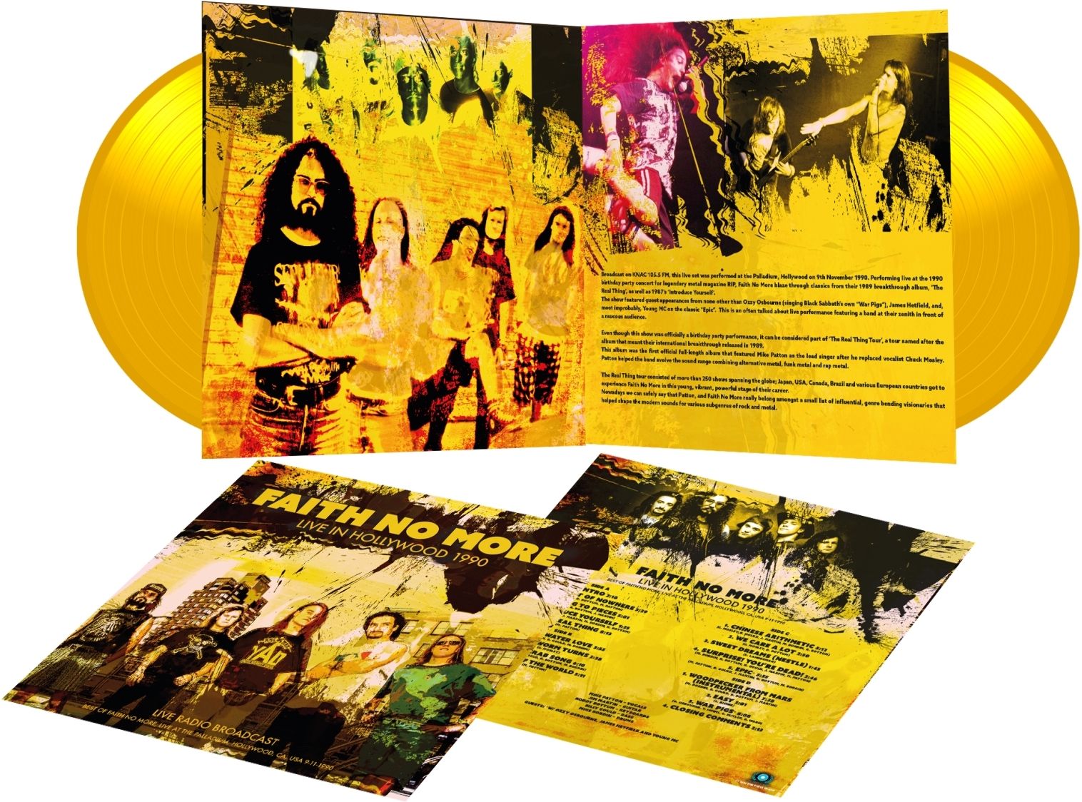 Vinile Faith No More - Hollywood 1990 (Yellow Vinyl) (2 Lp)