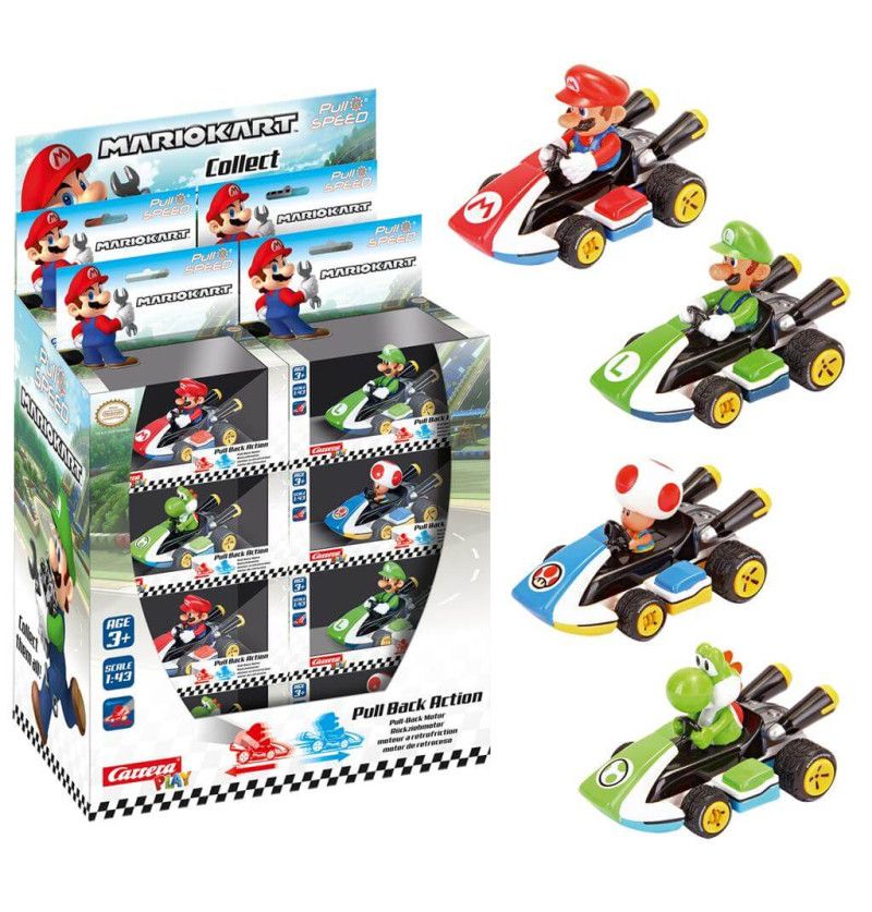 Merchandising Nintendo: Carrera - Pull & Speed - Mario Kart 8 (Assortimento)