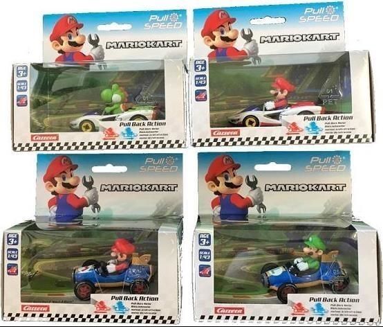 Merchandising Nintendo: Carrera - Pull & Speed - Mario Kart - Special Cars