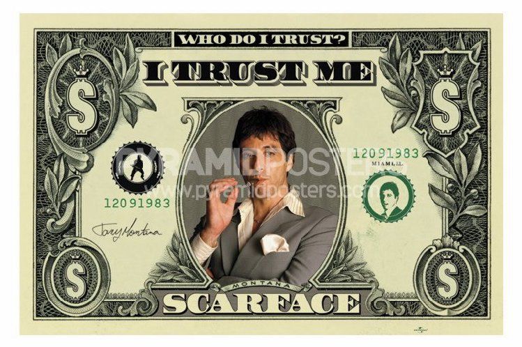 Merchandising Scarface: Pyramid - Dollar Bill (Poster Maxi 61X91,5 Cm)